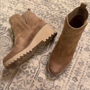 Dolce Vita Tan Suede Ankle Boots